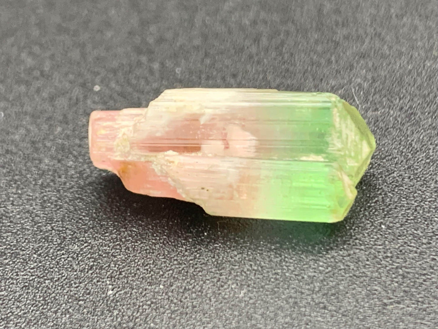 15.80 CTs unique bi colour tourmaline crystal