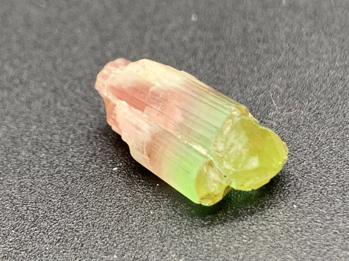 15.80 CTs unique bi colour tourmaline crystal