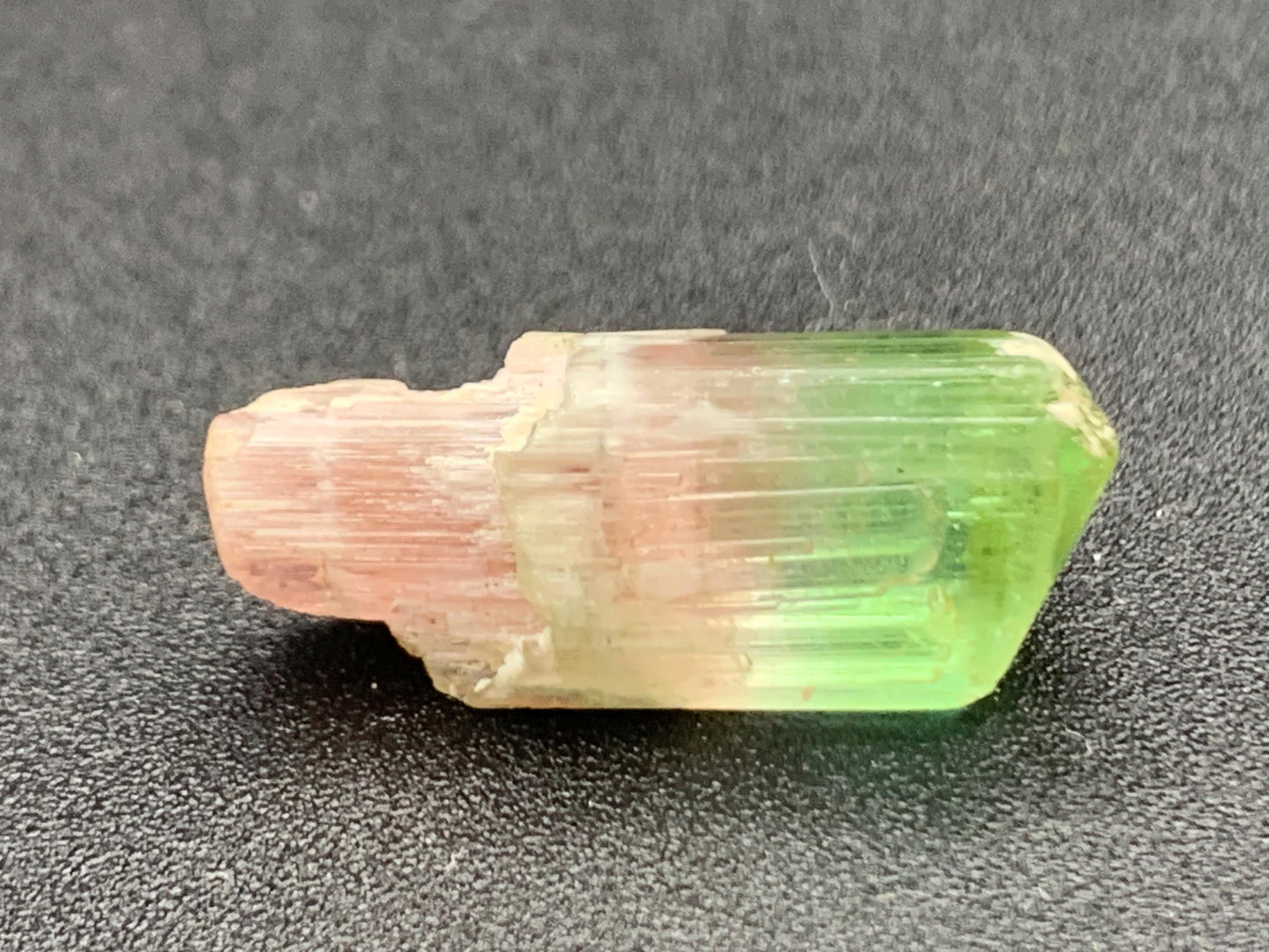 15.80 CTs unique bi colour tourmaline crystal