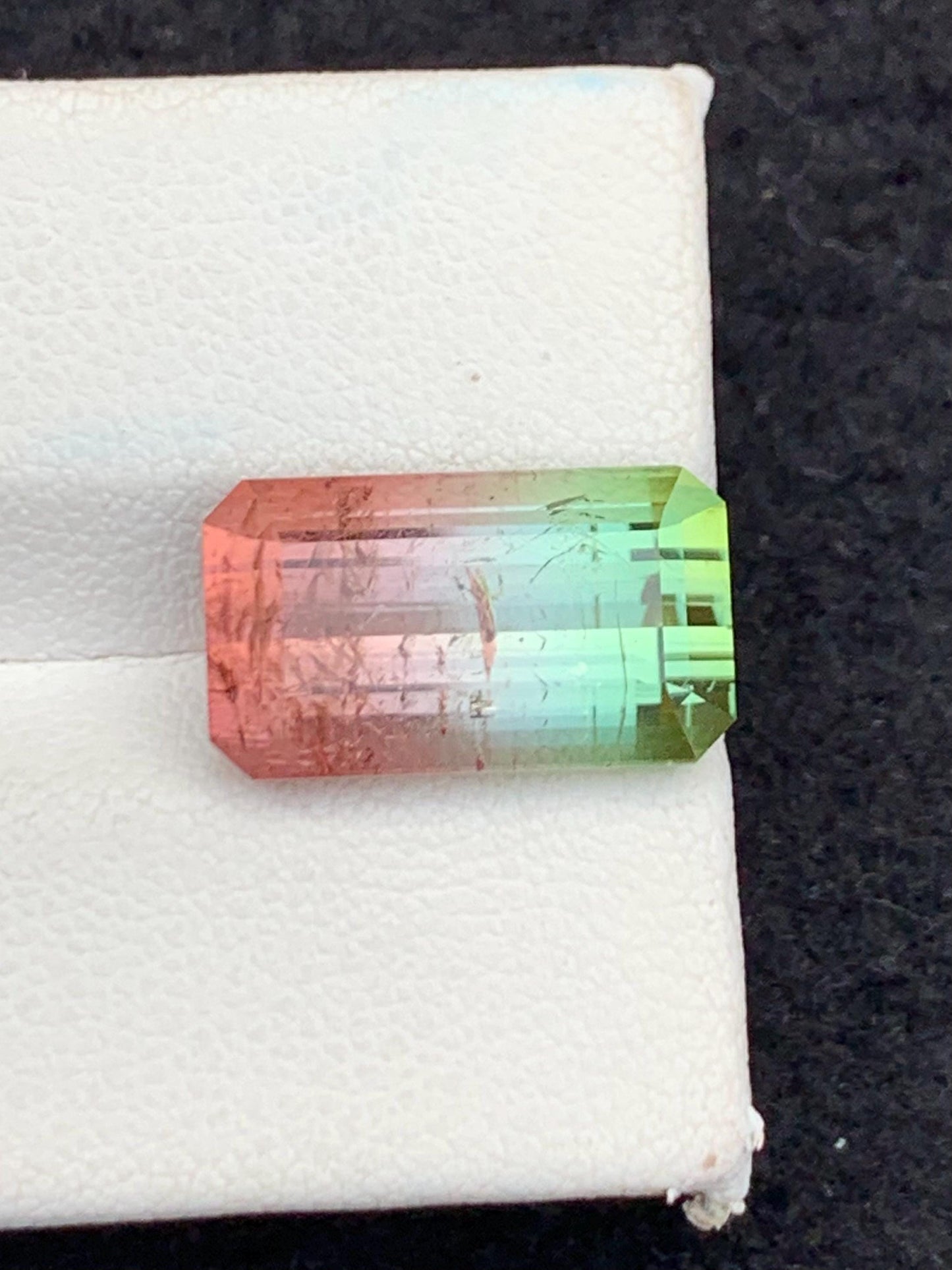 9.10 CTs watermelon tourmaline faceted natural