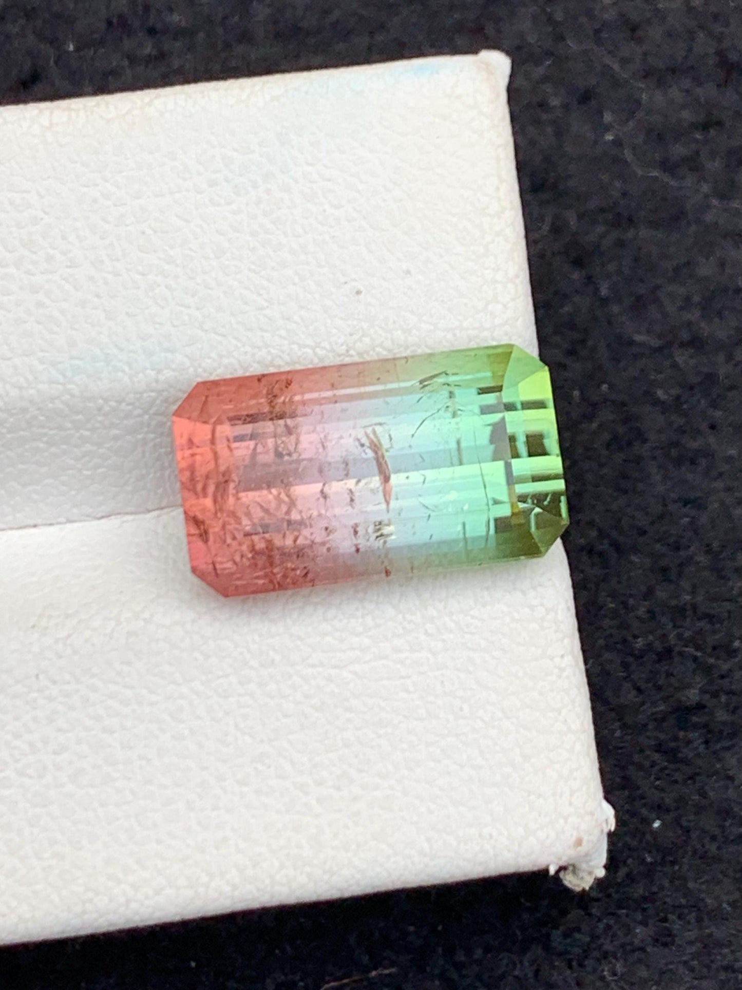 9.10 CTs watermelon tourmaline faceted natural