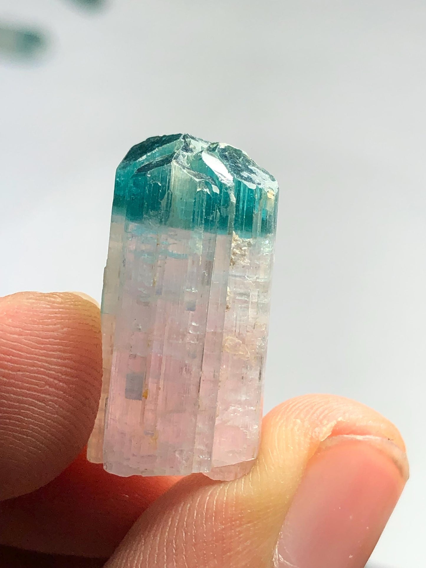 28.30 cts unique bi colour crystal terminated