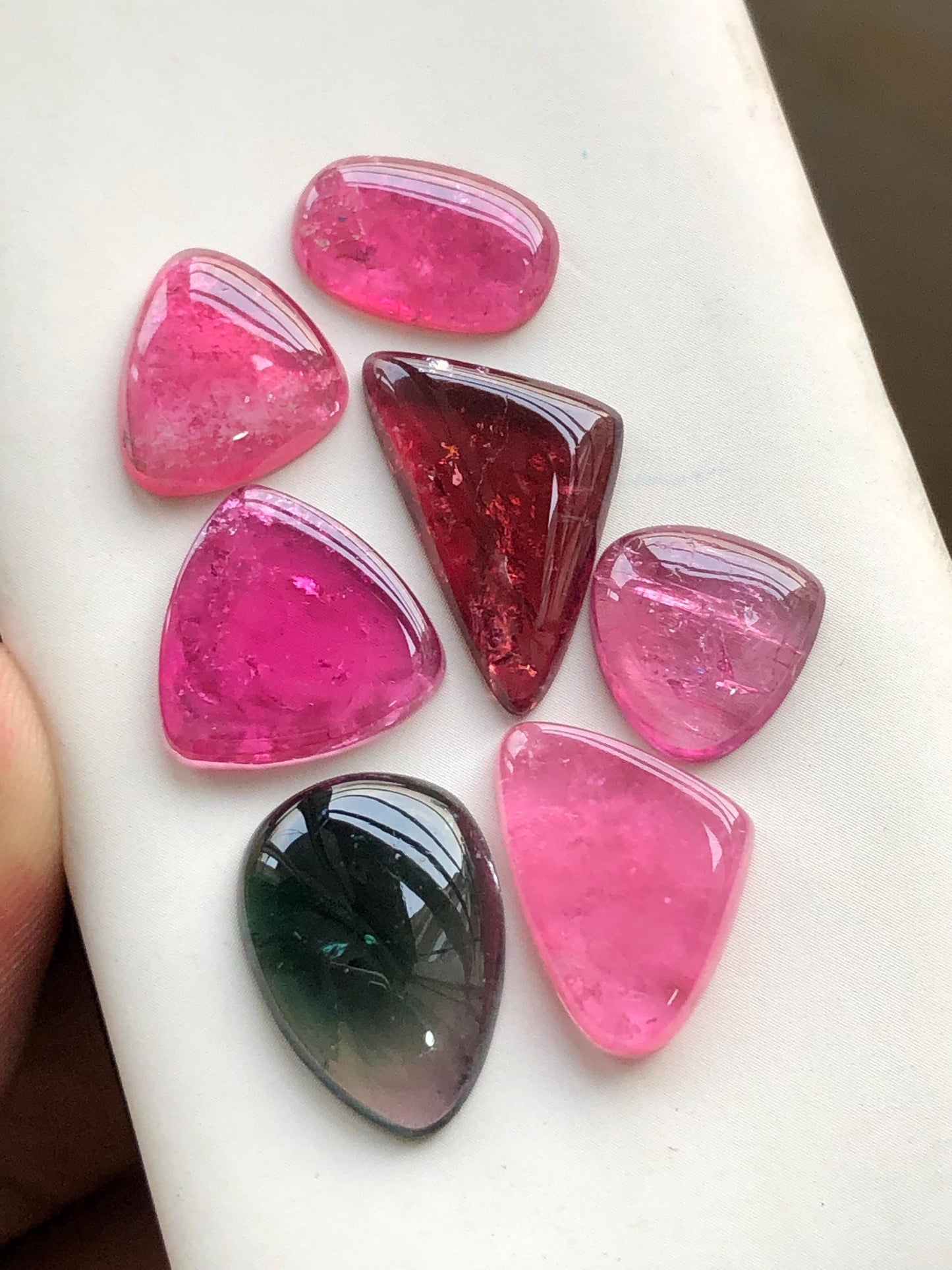 40.20 carats Tourmaline cabochons lot origin Afghanistan