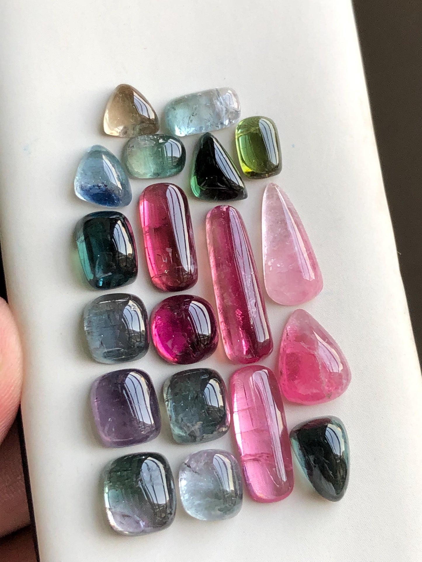 51 carats Multi tourmaline tourmaline cabochons lot