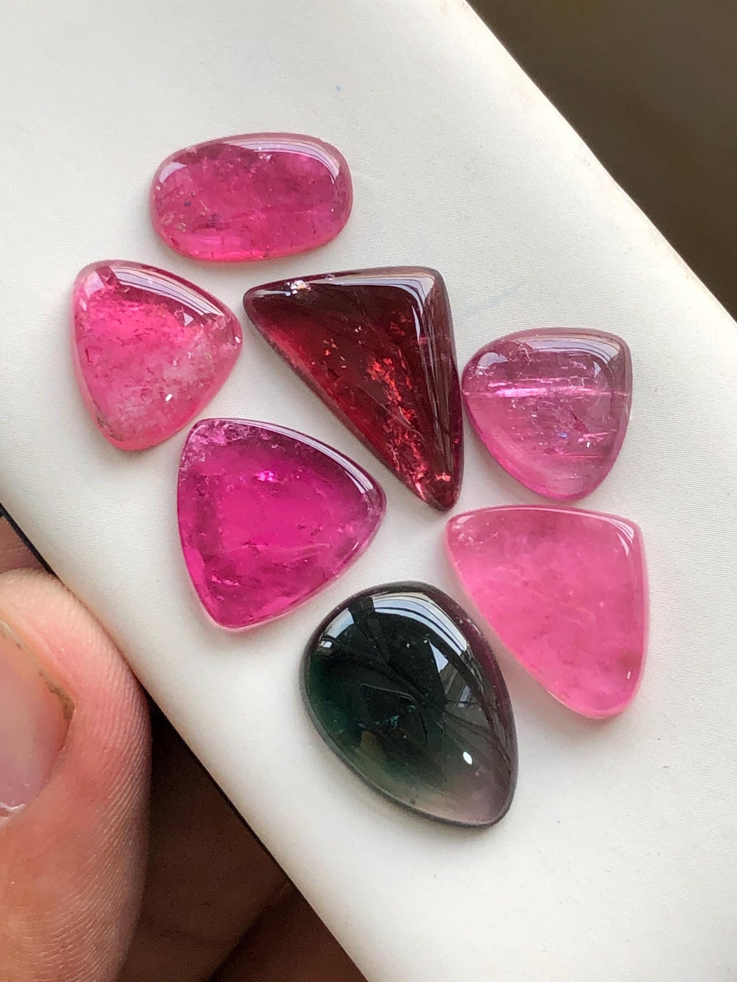 40.20 carats Tourmaline cabochons lot origin Afghanistan