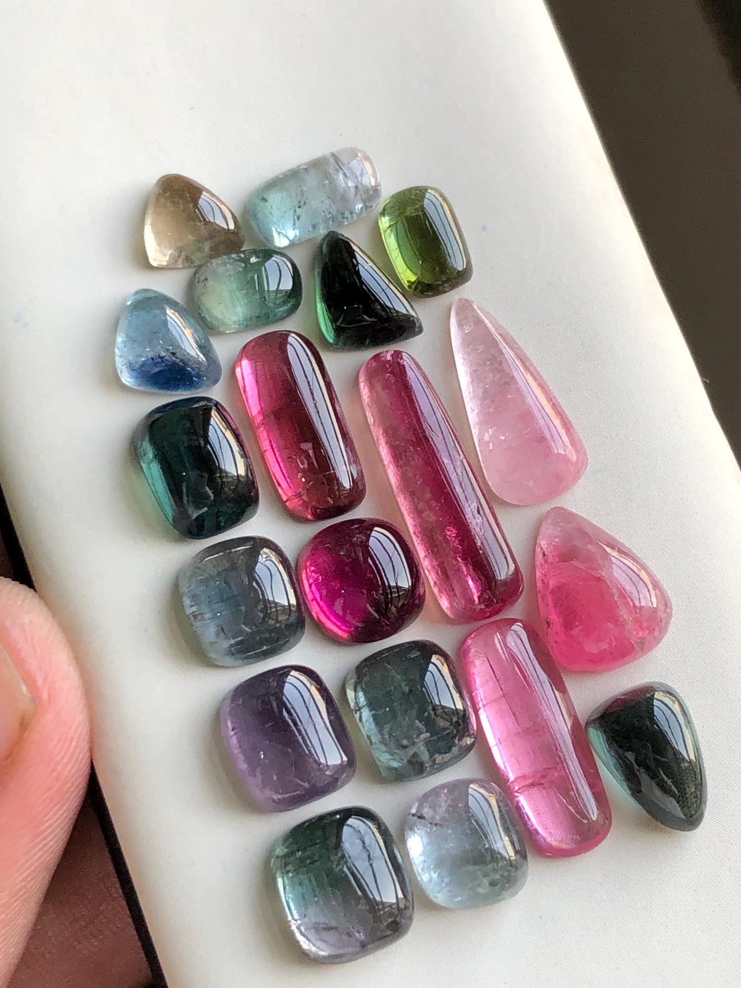 51 carats Multi tourmaline tourmaline cabochons lot