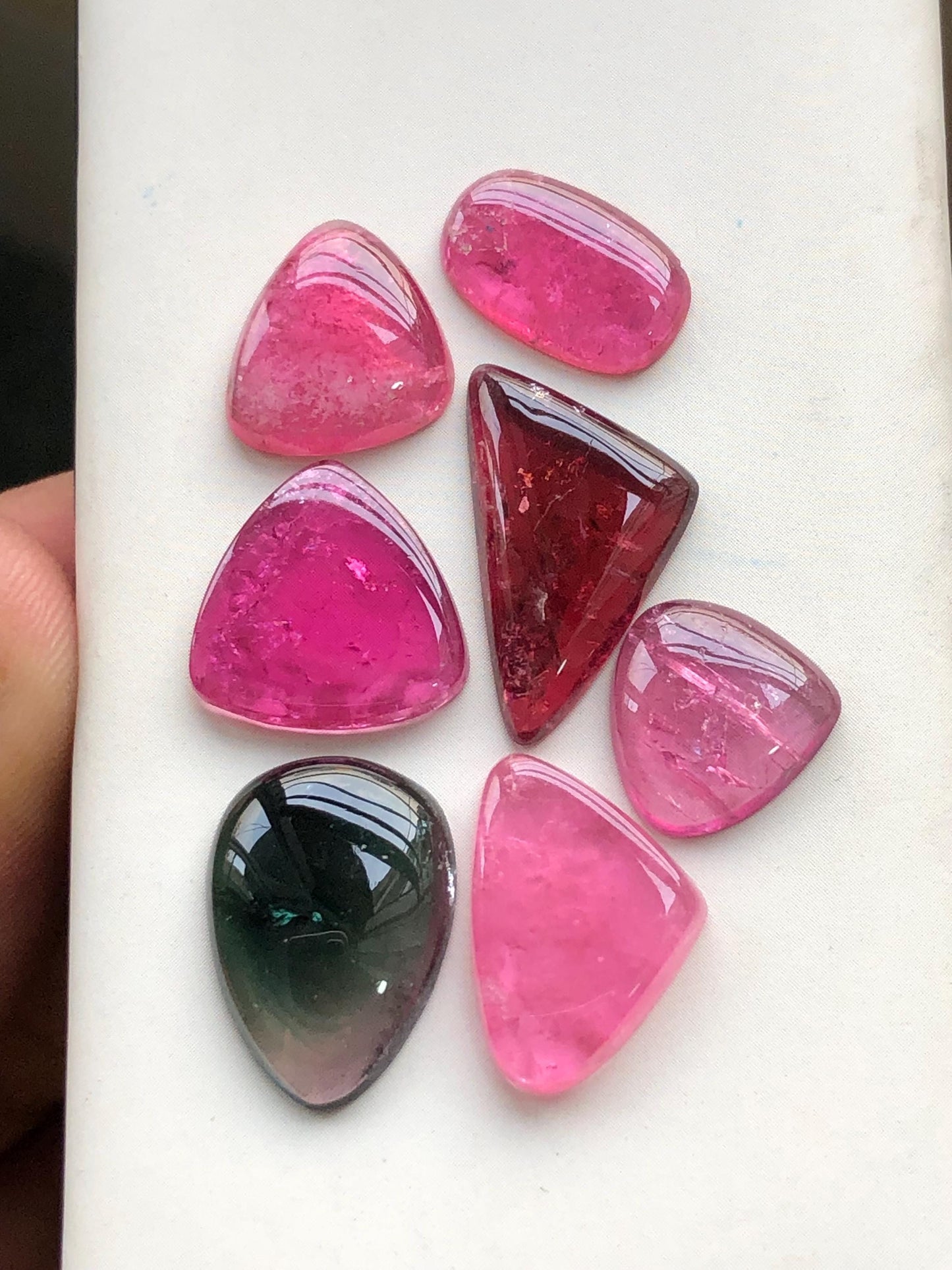 40.20 carats Tourmaline cabochons lot origin Afghanistan