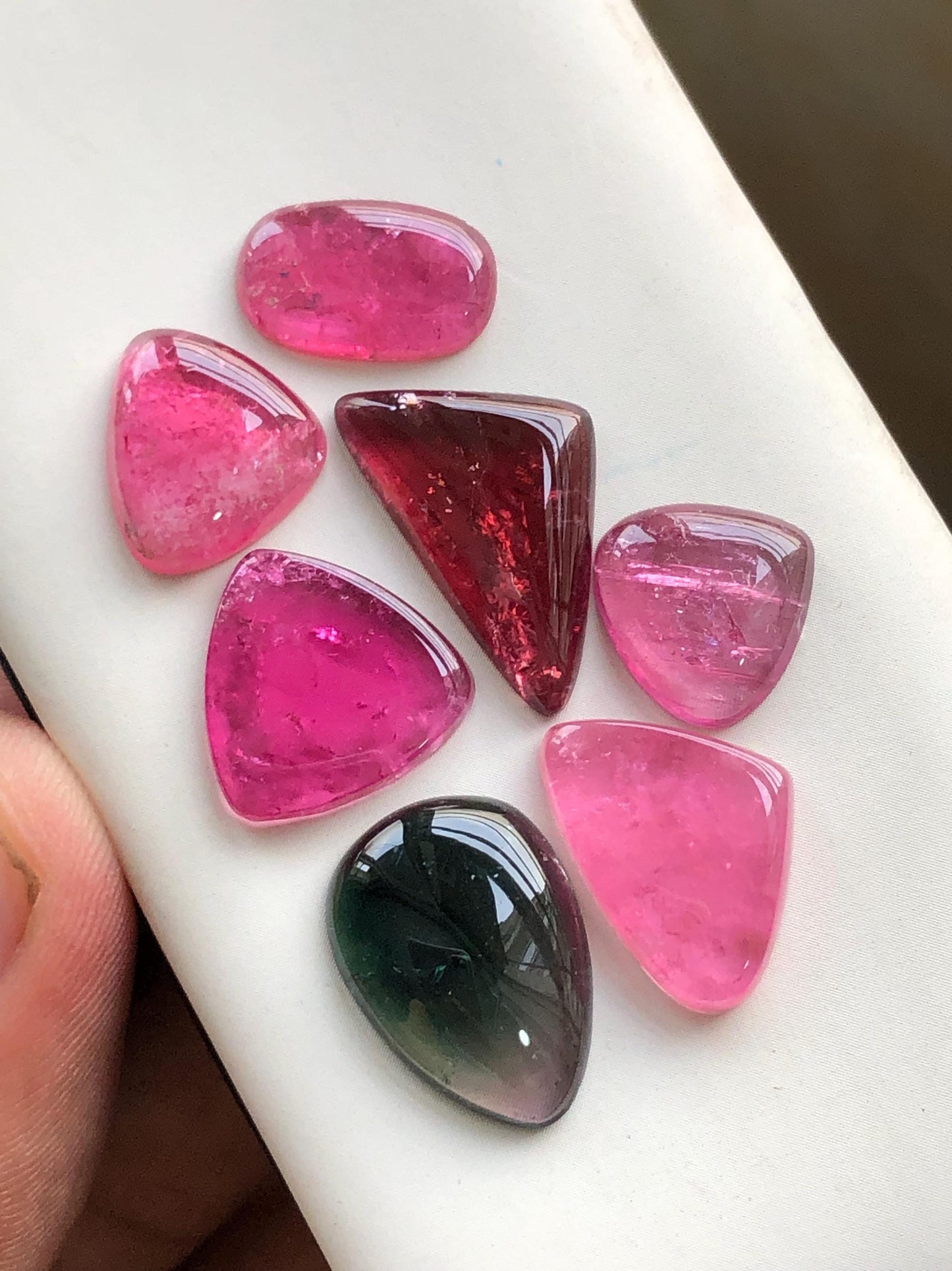 40.20 carats Tourmaline cabochons lot origin Afghanistan