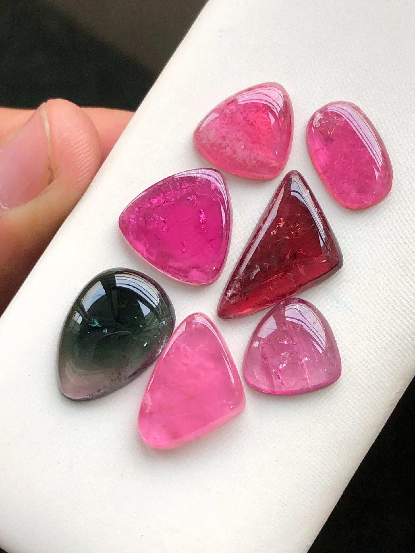 40.20 carats Tourmaline cabochons lot origin Afghanistan