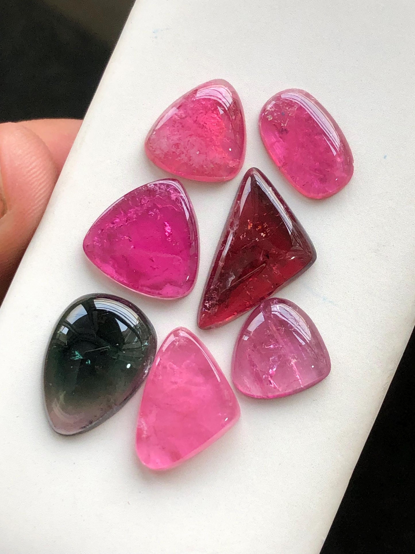 40.20 carats Tourmaline cabochons lot origin Afghanistan