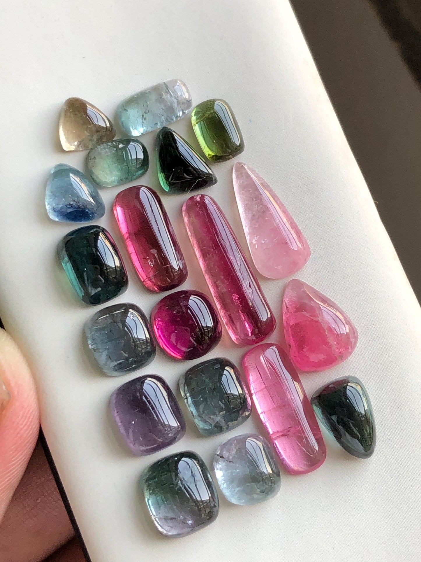 51 carats Multi tourmaline tourmaline cabochons lot