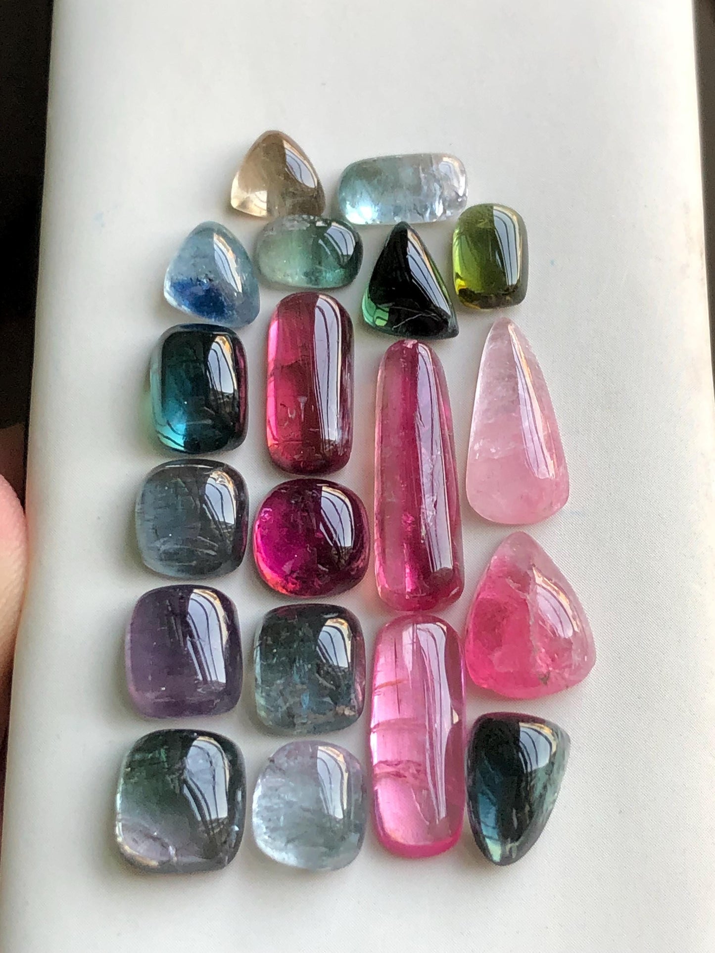 51 carats Multi tourmaline tourmaline cabochons lot