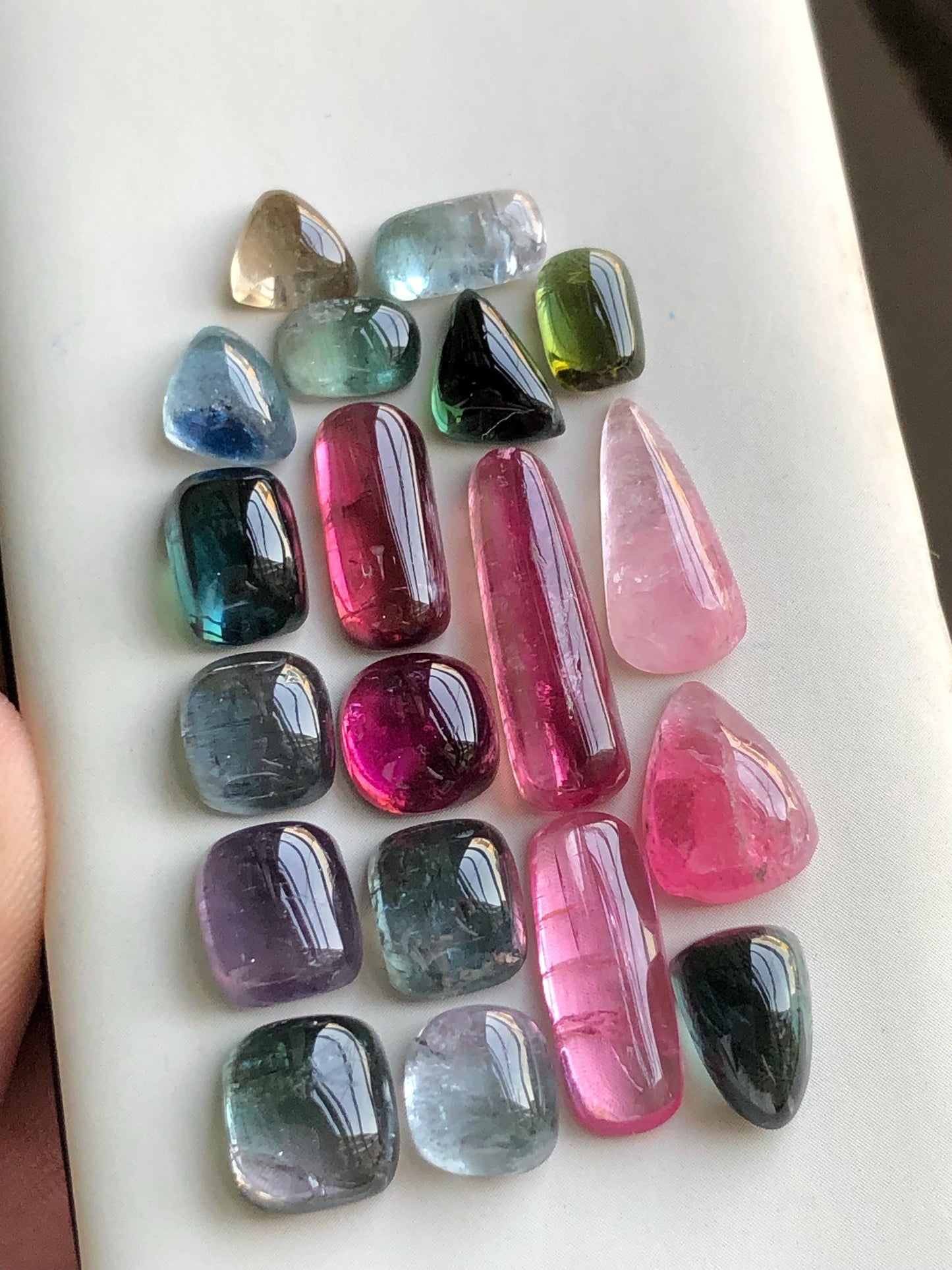 51 carats Multi tourmaline tourmaline cabochons lot