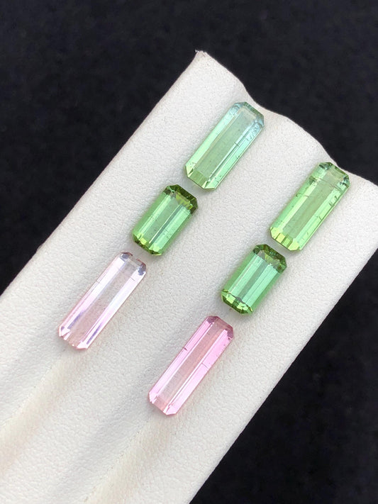 10.20 carats Faceted tourmaline pairs origin Afghanistan