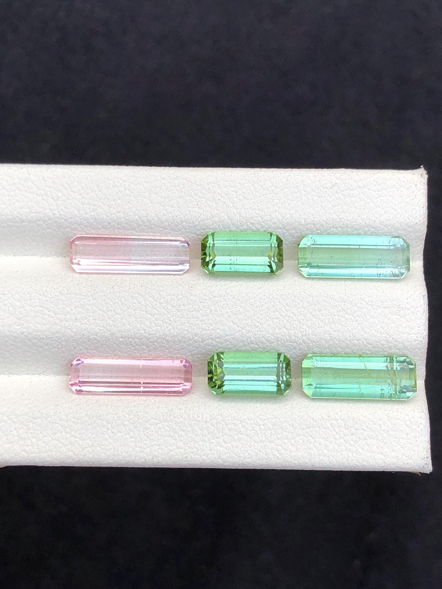 10.20 carats Faceted tourmaline pairs origin Afghanistan