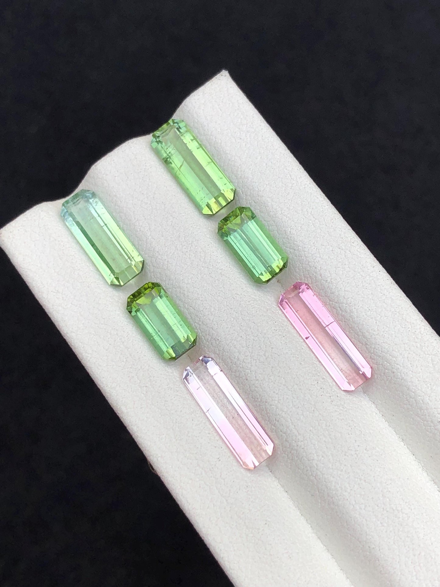 10.20 carats Faceted tourmaline pairs origin Afghanistan