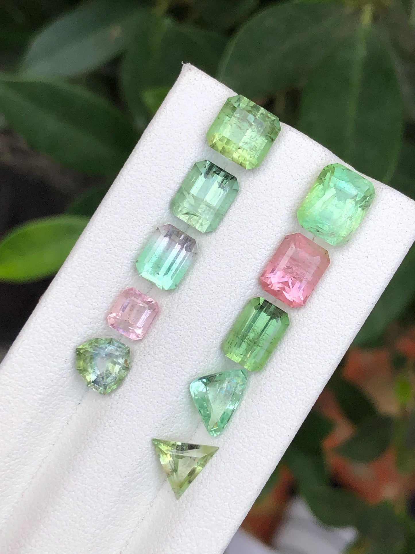 14.40 carats Faceted tourmaline lot origin Afghanistan