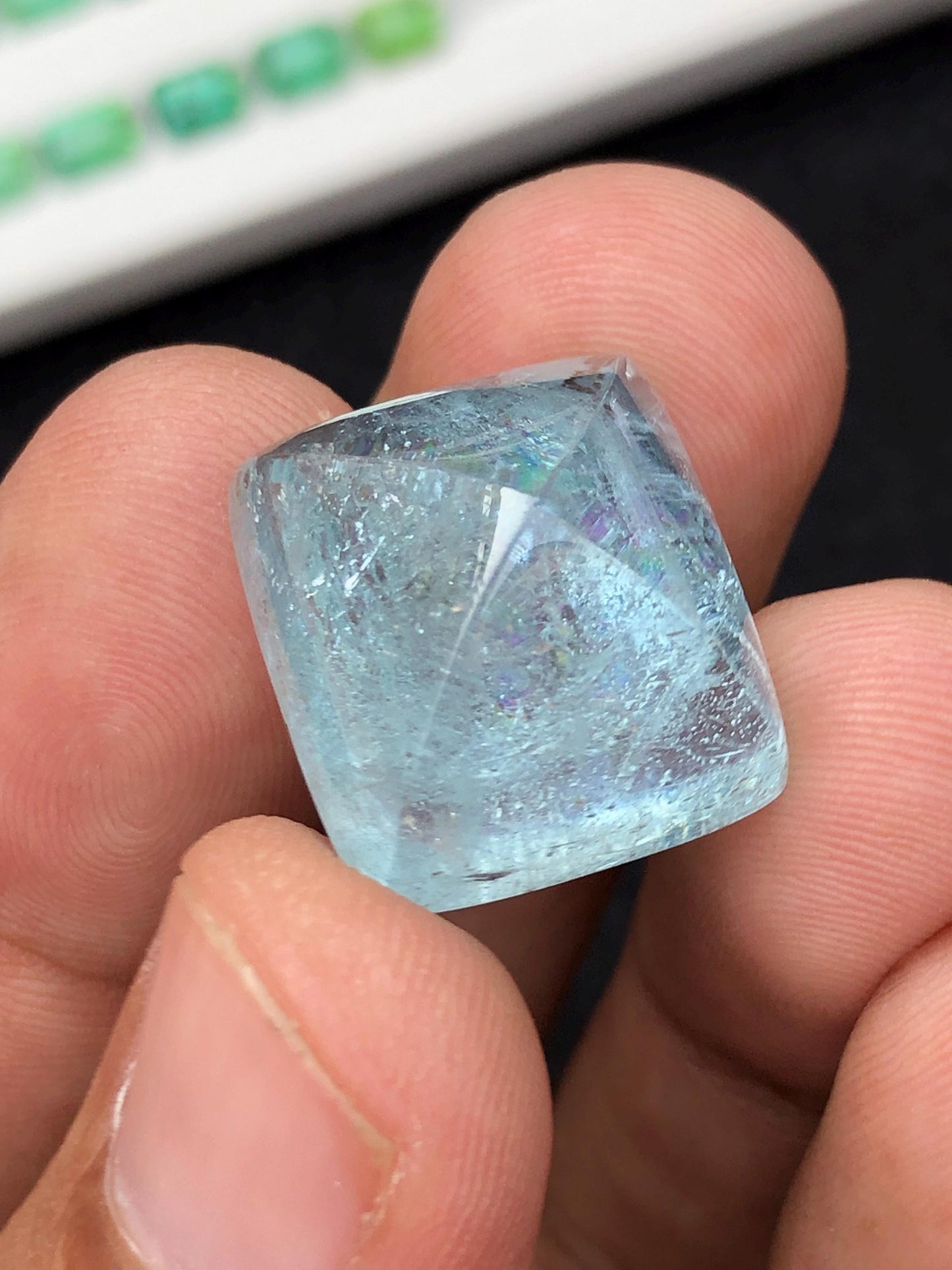 31 carat Aquamarine cabochons