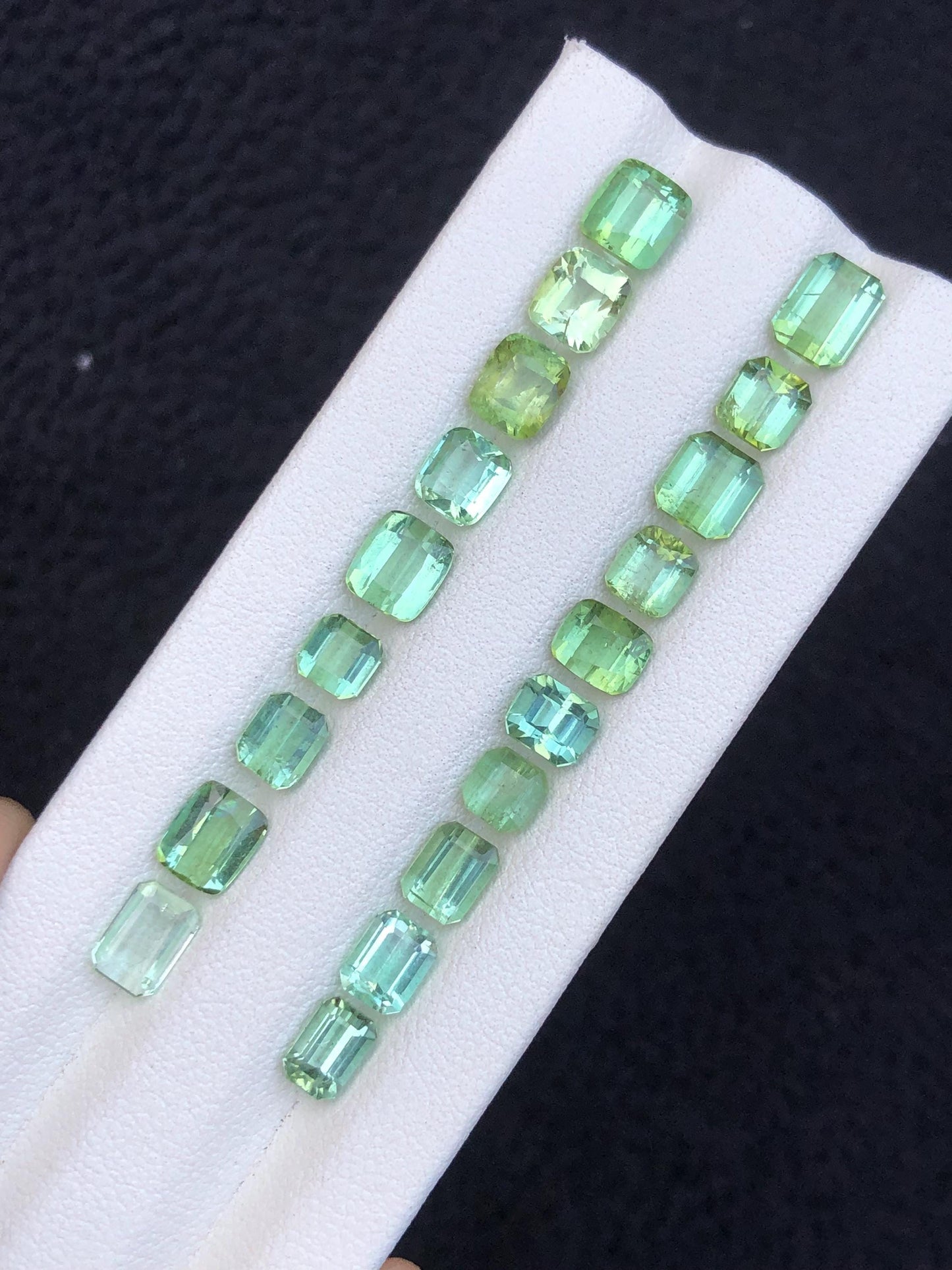 17 carats Faceted tourmaline lot