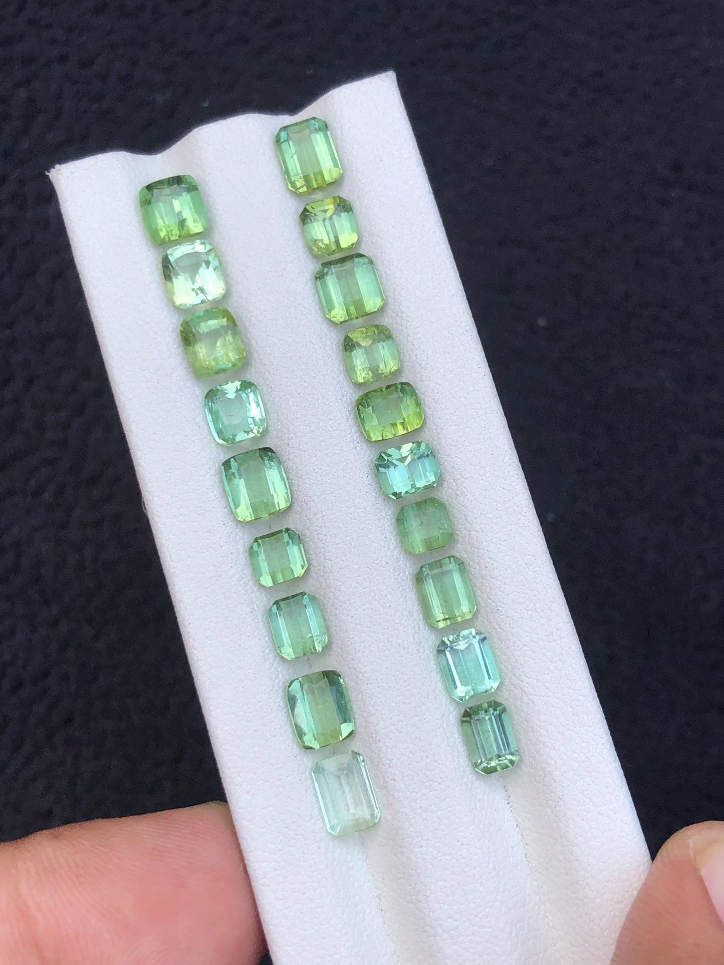 17 carats Faceted tourmaline lot