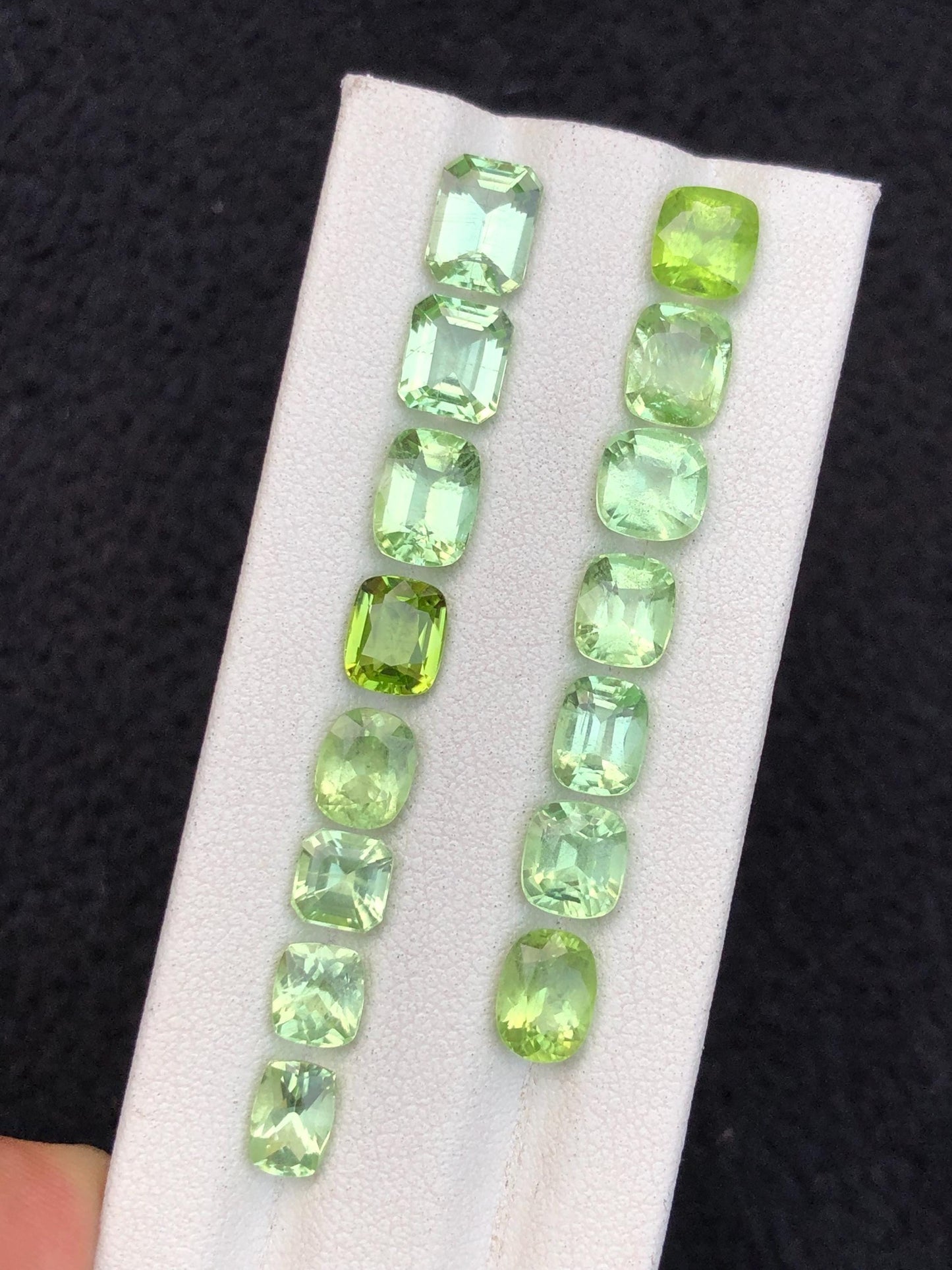 20.55 carats Faceted peridot lot origin Pakistan