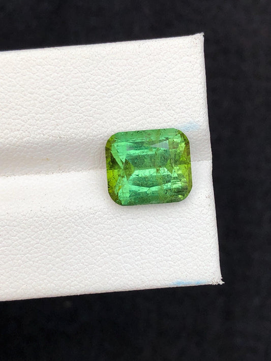 5.60 carat Green faceted tourmaline