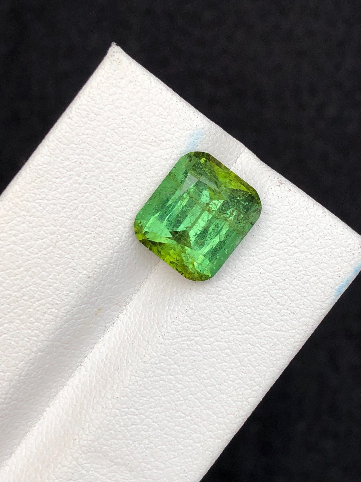 5.60 carat Green faceted tourmaline