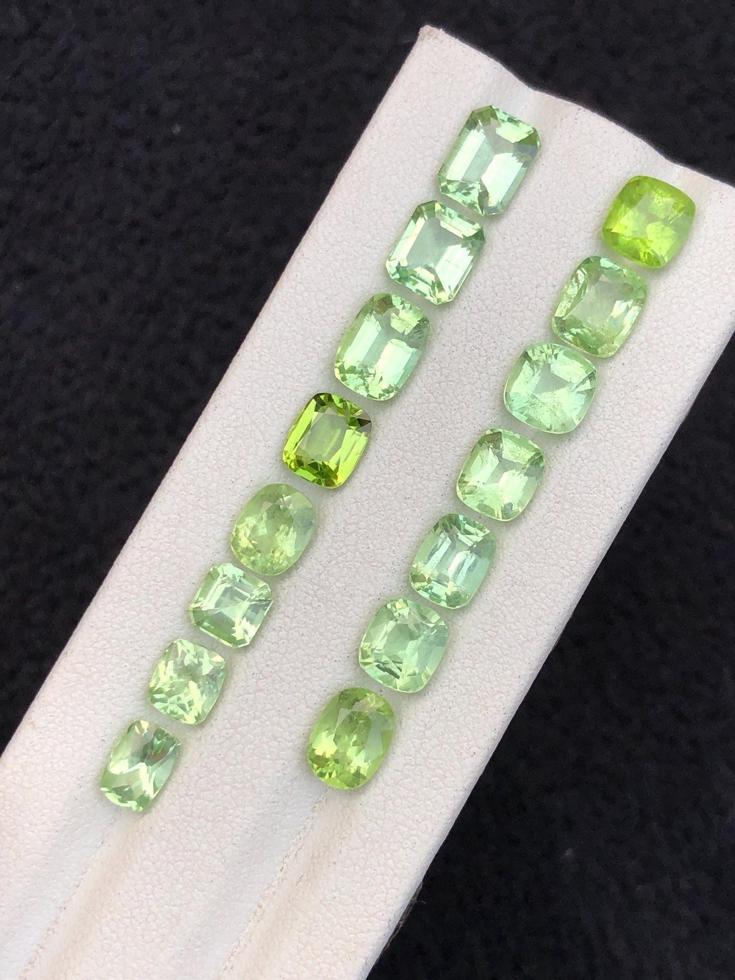 20.55 carats Faceted peridot lot origin Pakistan