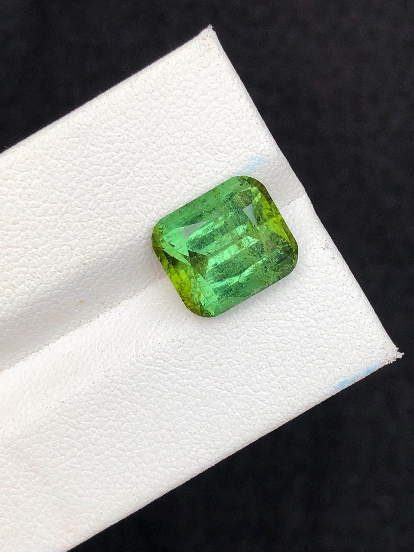 5.60 carat Green faceted tourmaline