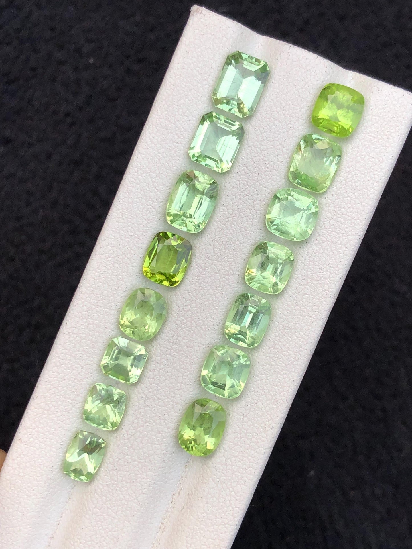 20.55 carats Faceted peridot lot origin Pakistan