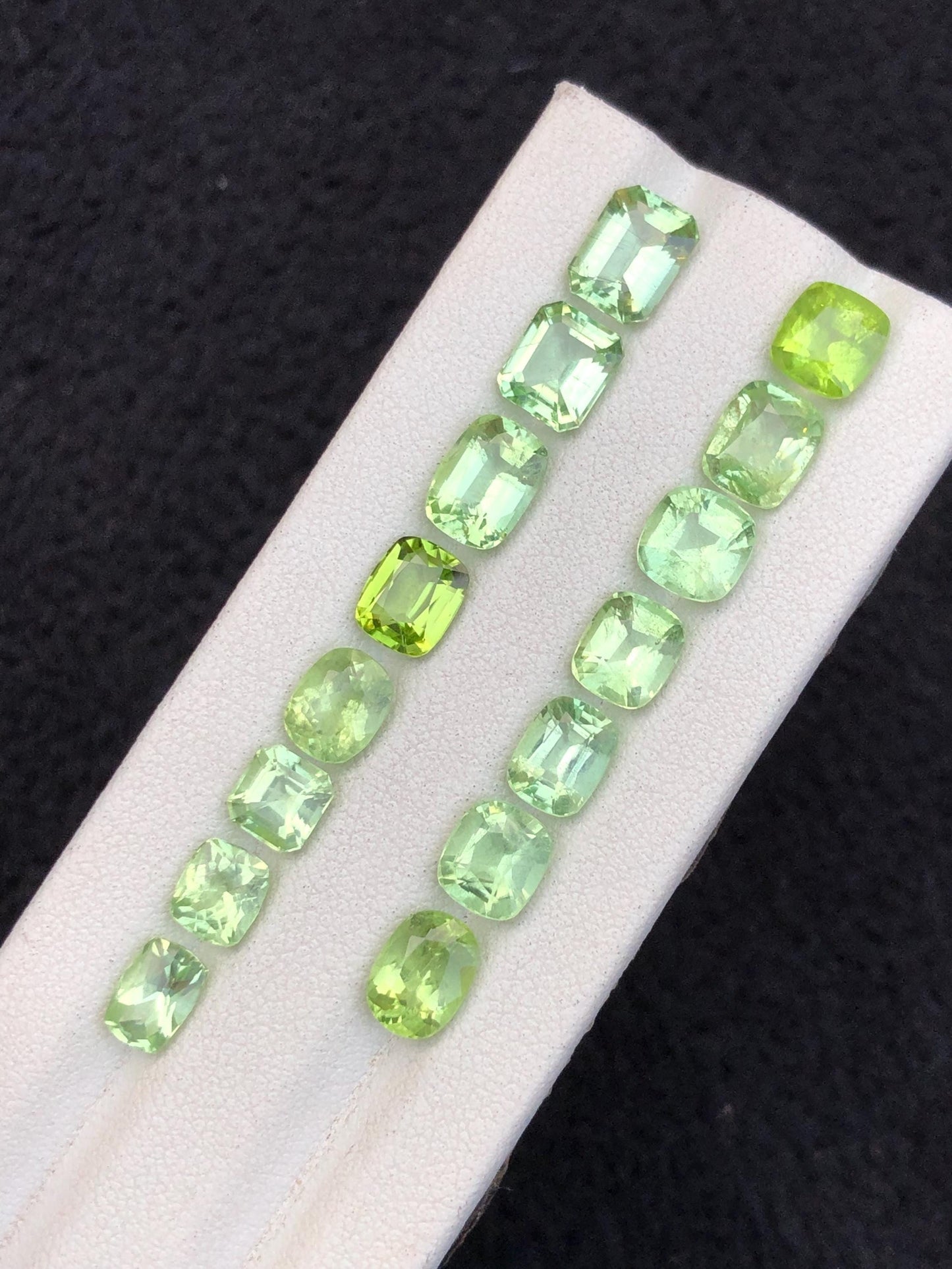 20.55 carats Faceted peridot lot origin Pakistan