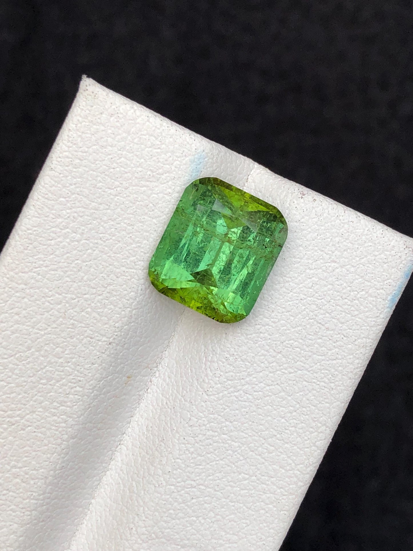 5.60 carat Green faceted tourmaline