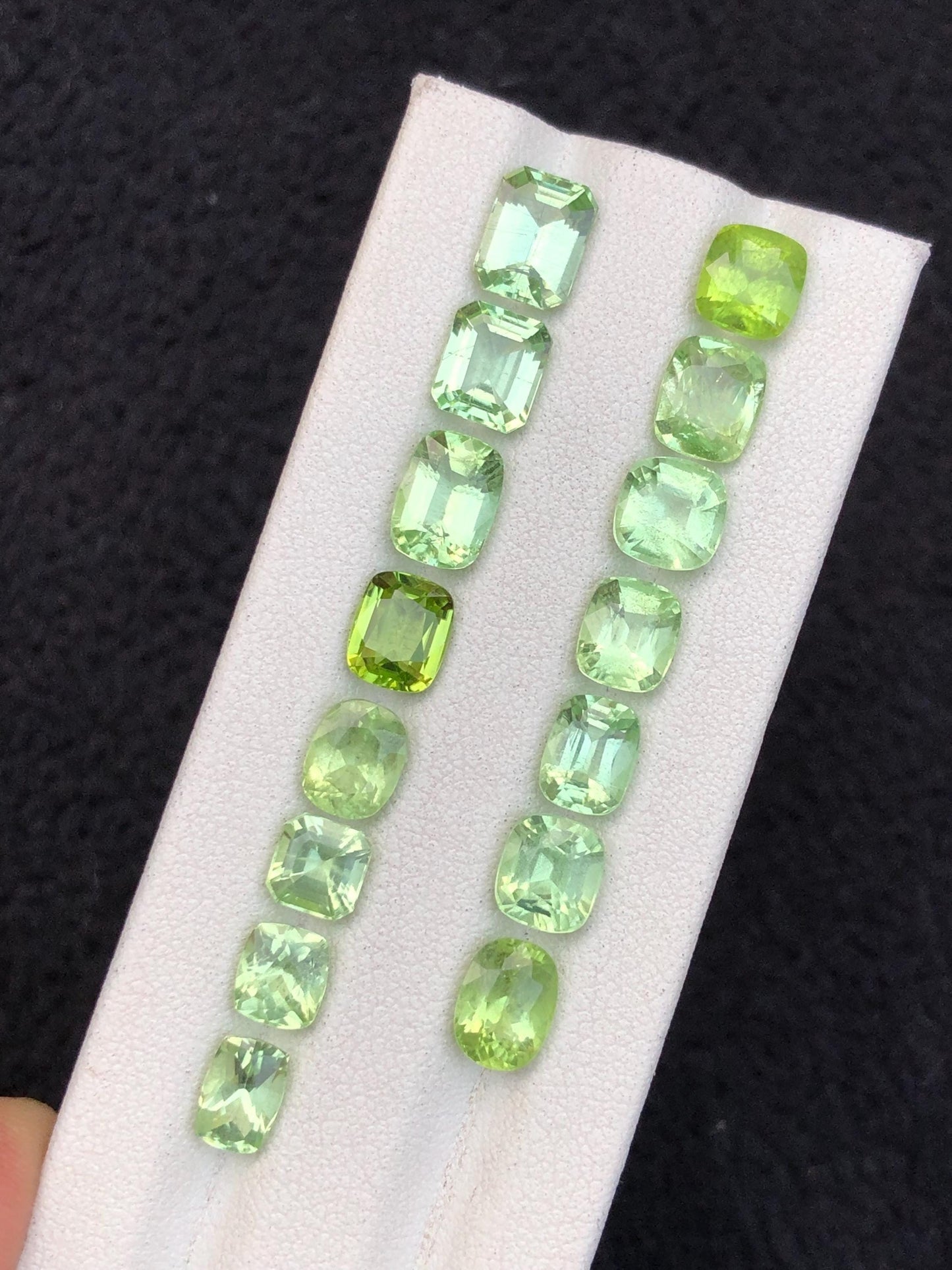 20.55 carats Faceted peridot lot origin Pakistan