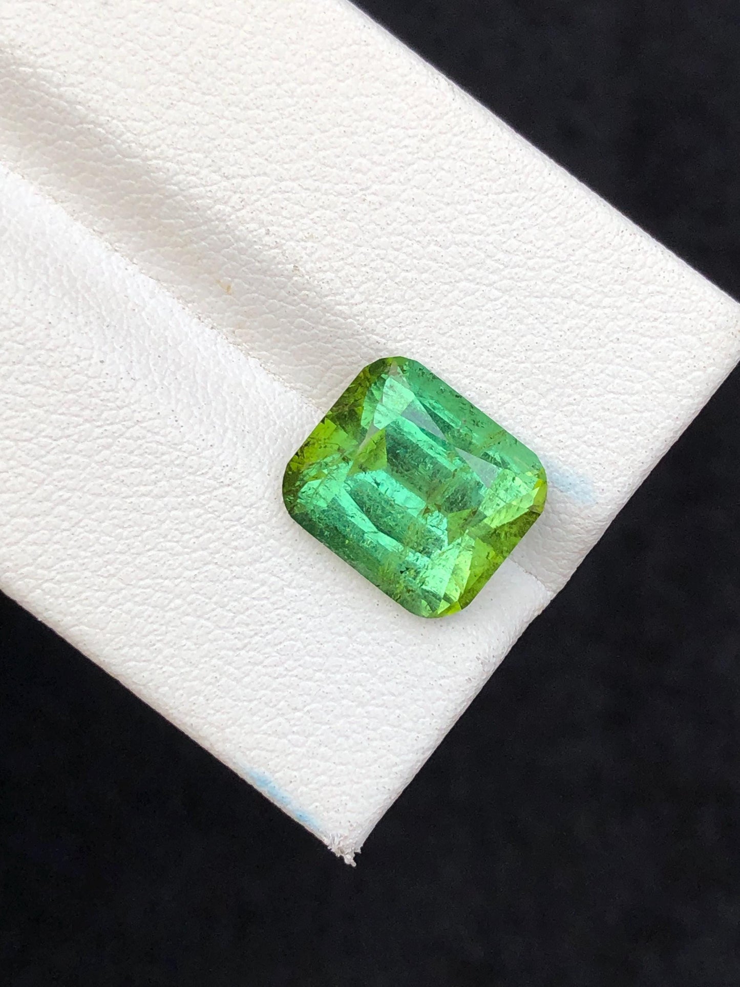 5.60 carat Green faceted tourmaline