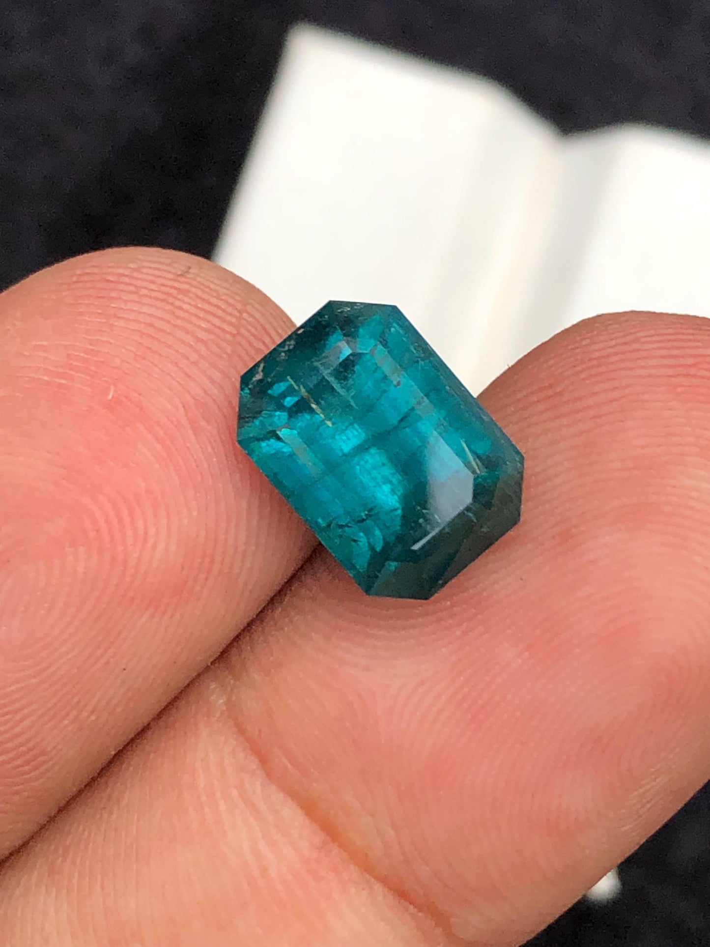 4.20 carat Bluish tourmaline origin Afghanistan