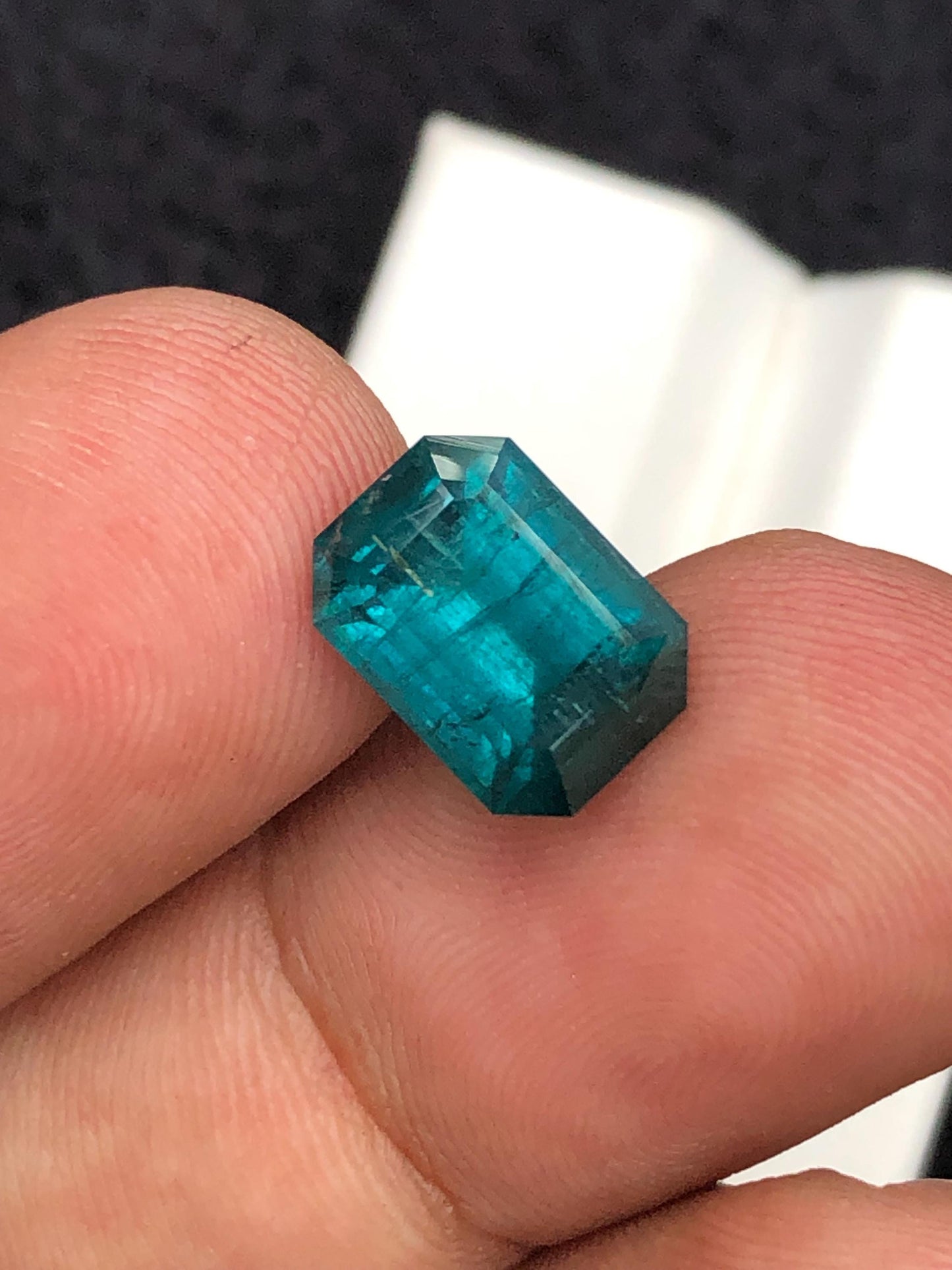 4.20 carat Bluish tourmaline origin Afghanistan