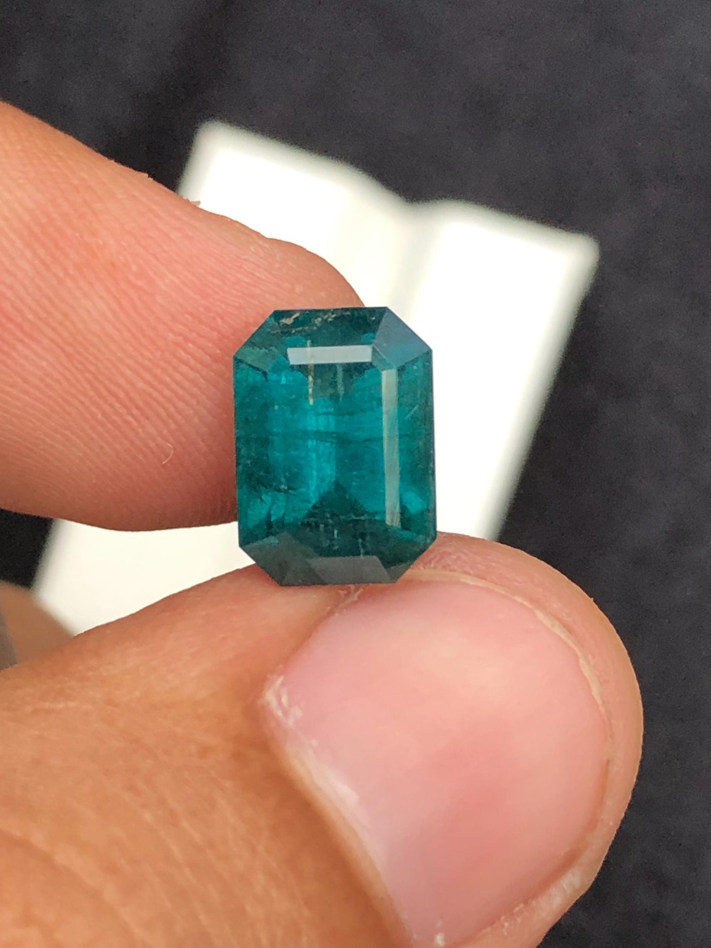 4.20 carat Bluish tourmaline origin Afghanistan