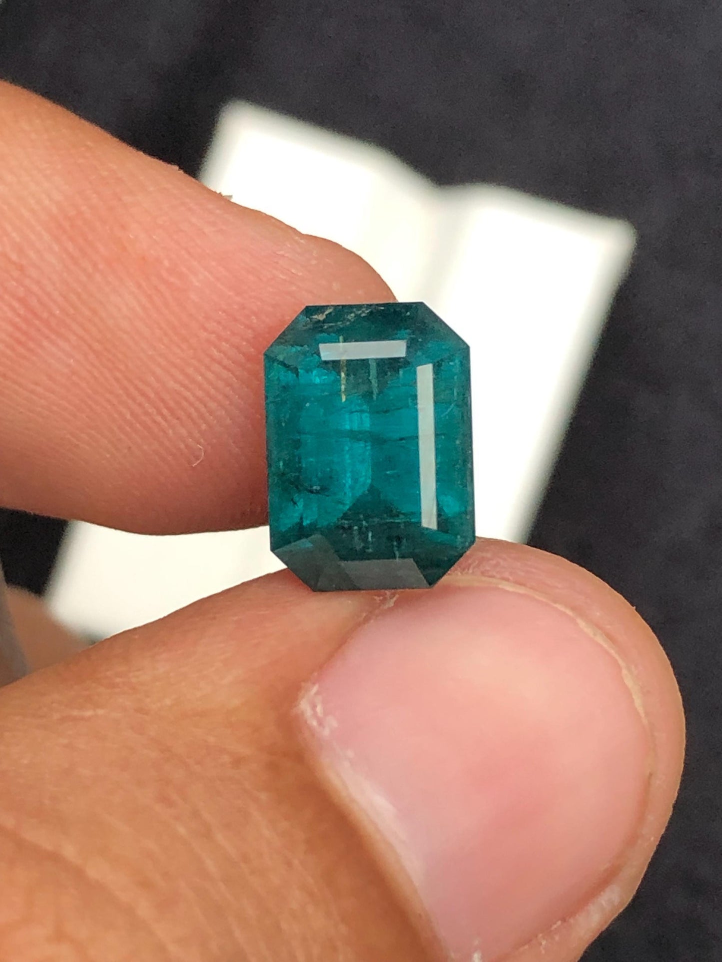 4.20 carat Bluish tourmaline origin Afghanistan