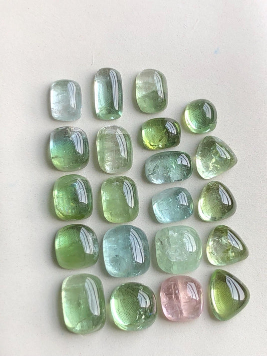 33.50 carats tourmaline cabochons lot origin Afghanistan