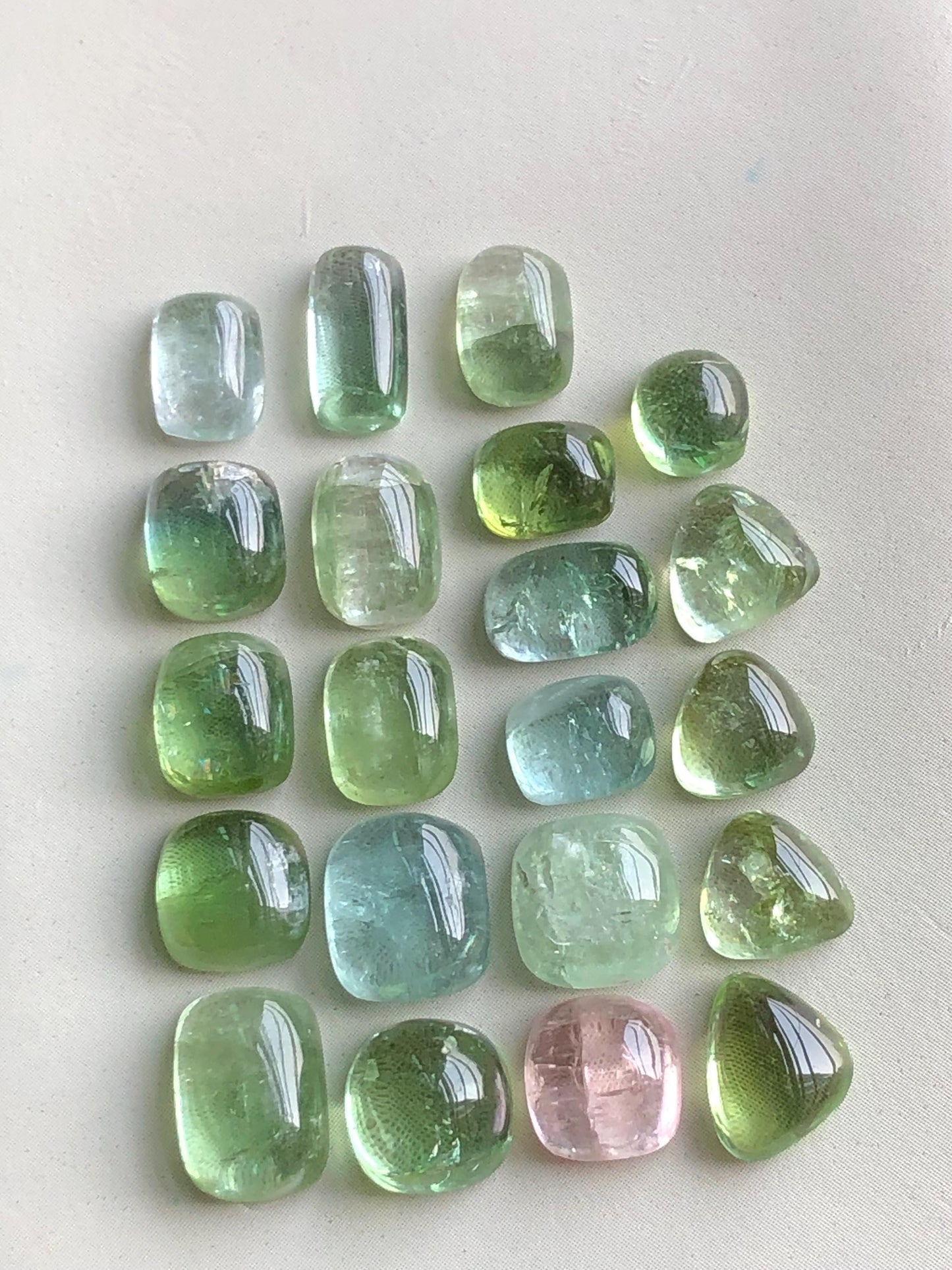 33.50 carats tourmaline cabochons lot origin Afghanistan