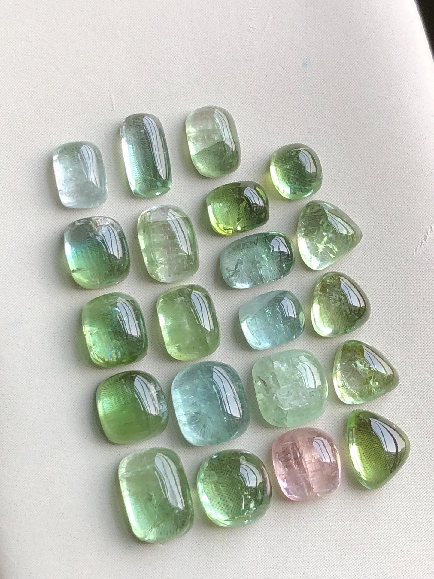 33.50 carats tourmaline cabochons lot origin Afghanistan