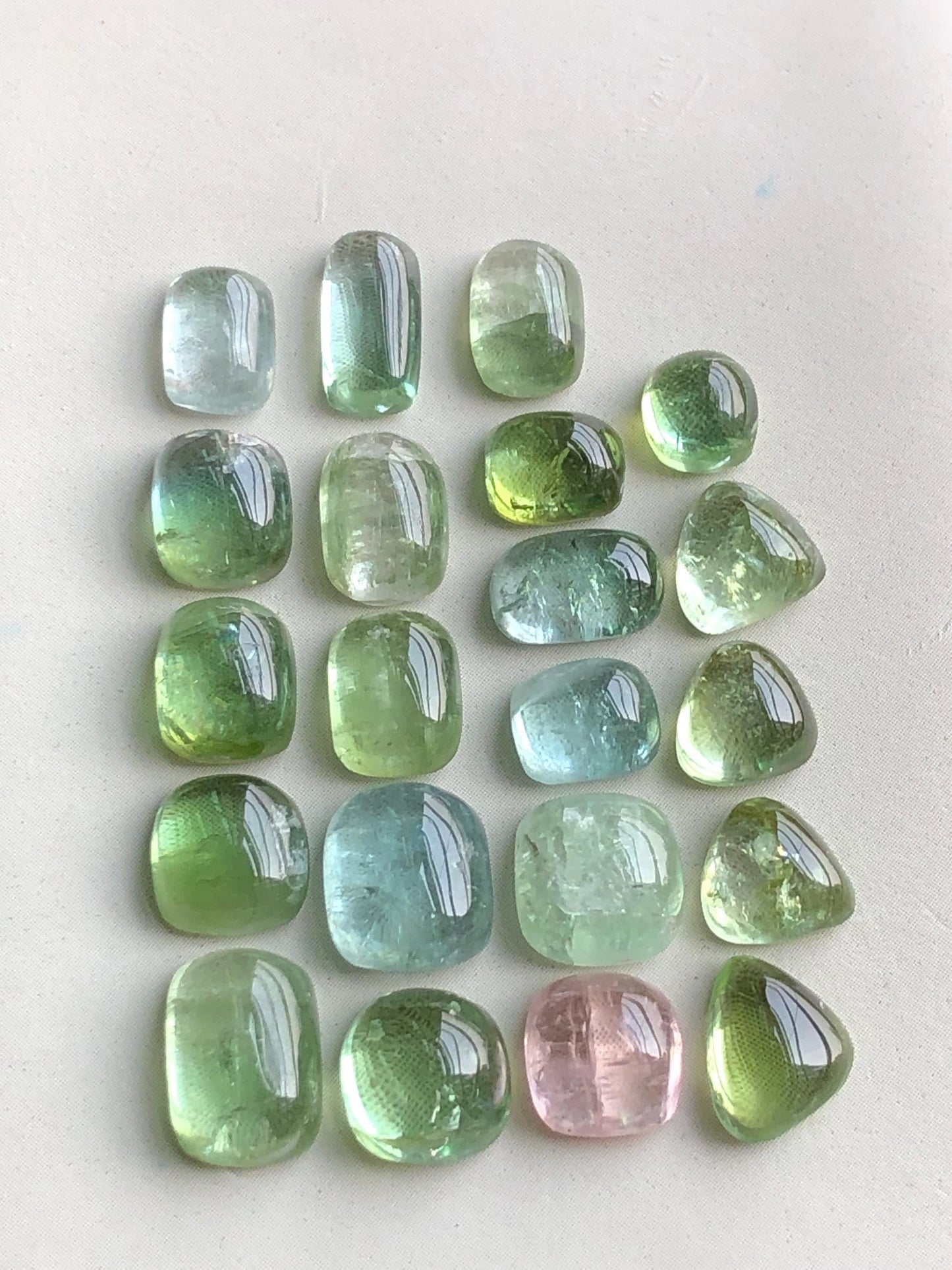 33.50 carats tourmaline cabochons lot origin Afghanistan