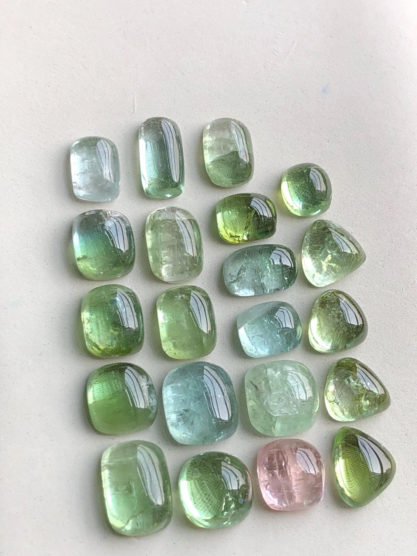 33.50 carats tourmaline cabochons lot origin Afghanistan