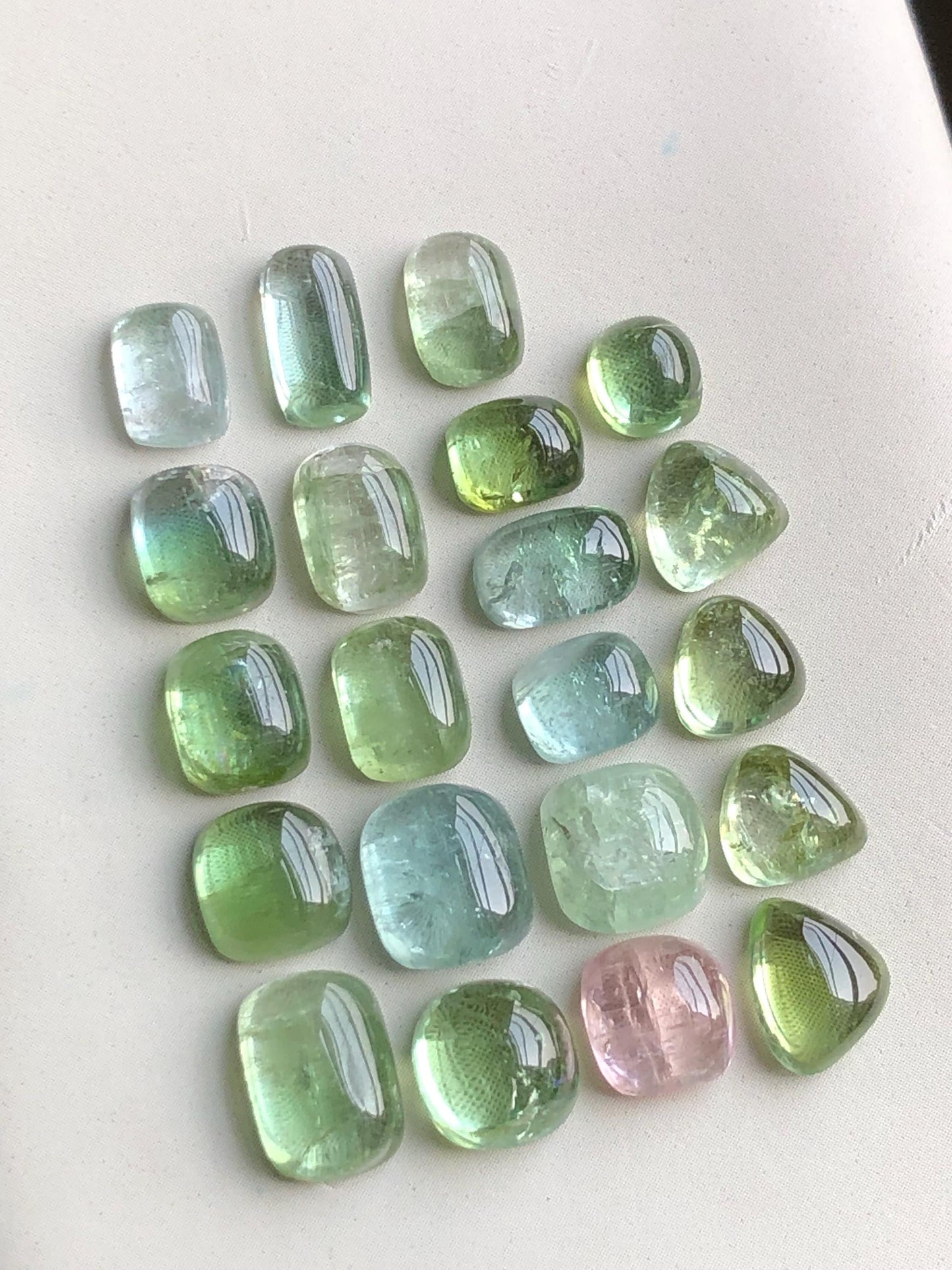 33.50 carats tourmaline cabochons lot origin Afghanistan