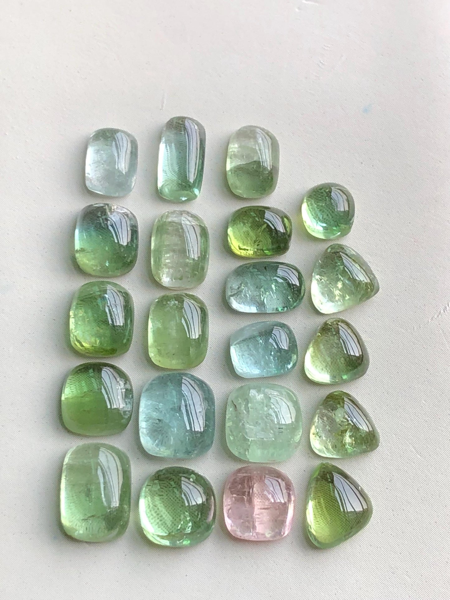 33.50 carats tourmaline cabochons lot origin Afghanistan