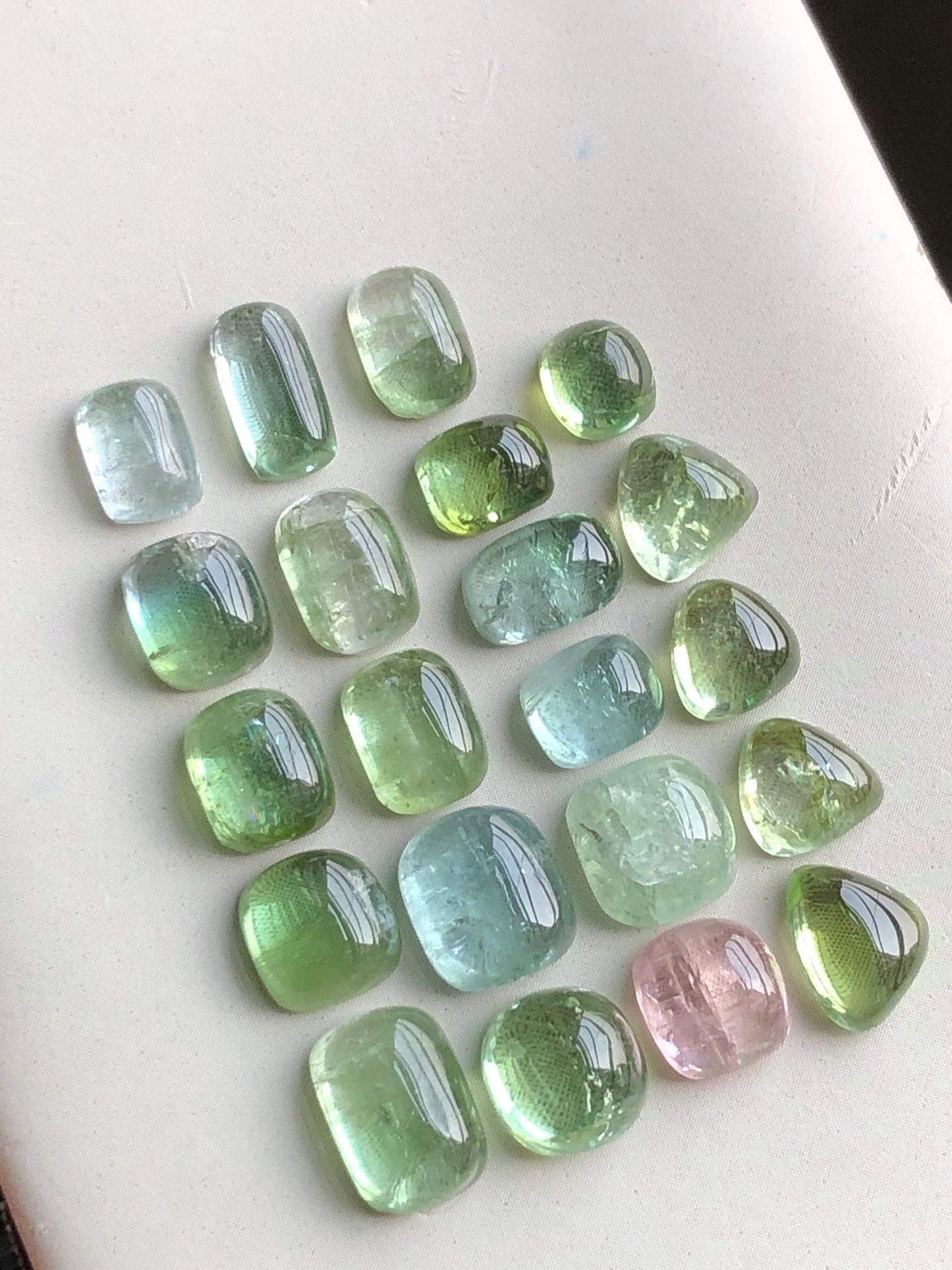 33.50 carats tourmaline cabochons lot origin Afghanistan