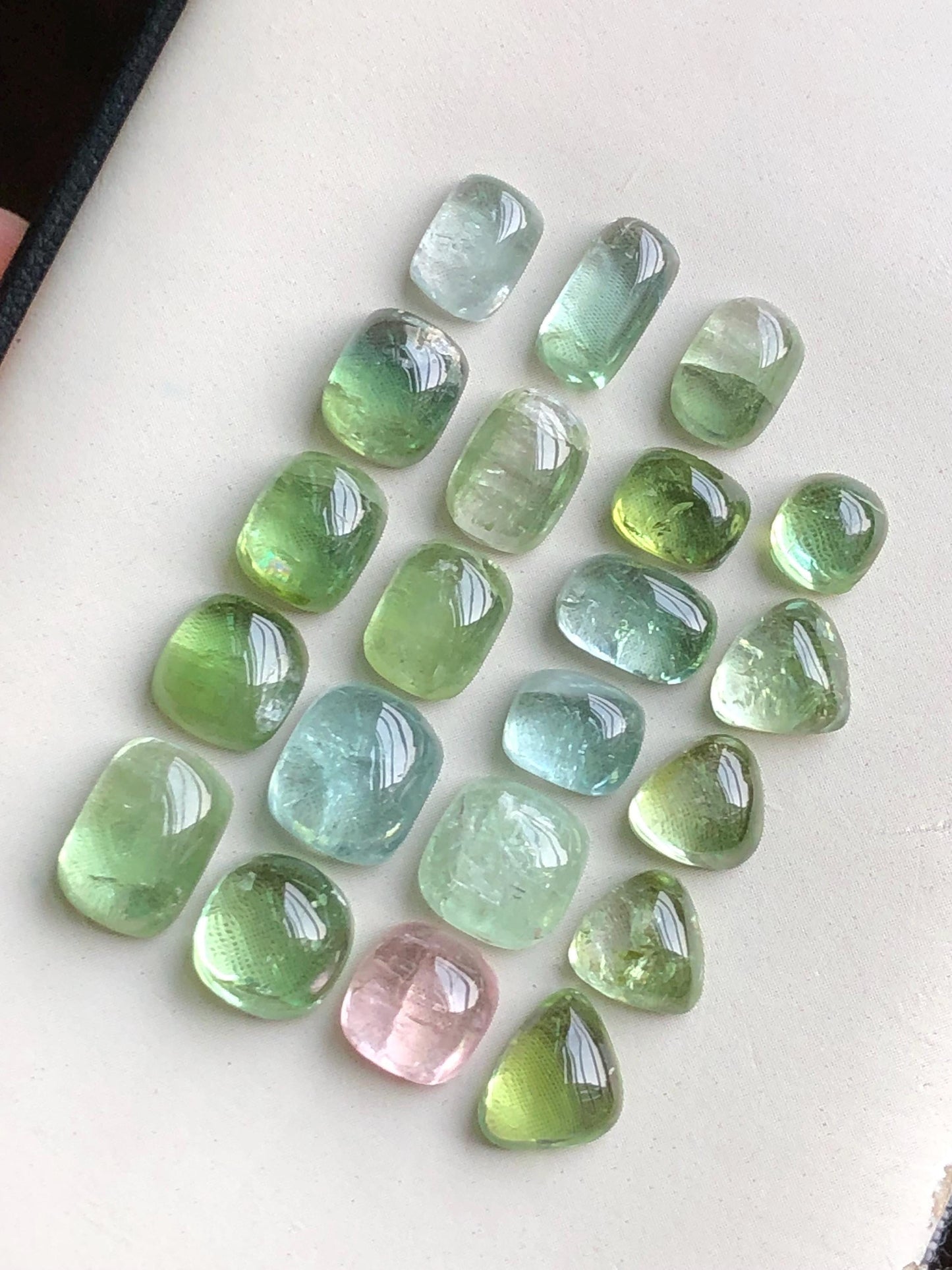 33.50 carats tourmaline cabochons lot origin Afghanistan