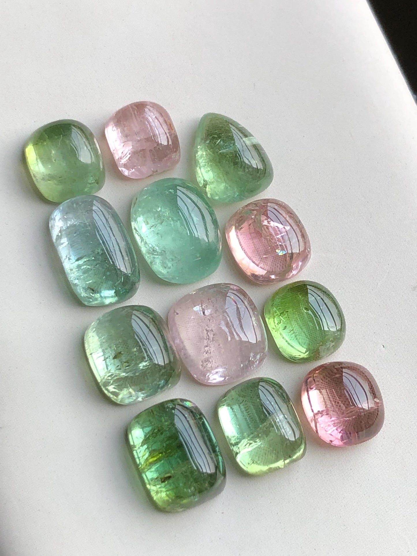 41 carats Multi colours tourmaline cabochons lot origin Afghanistan kunar mine