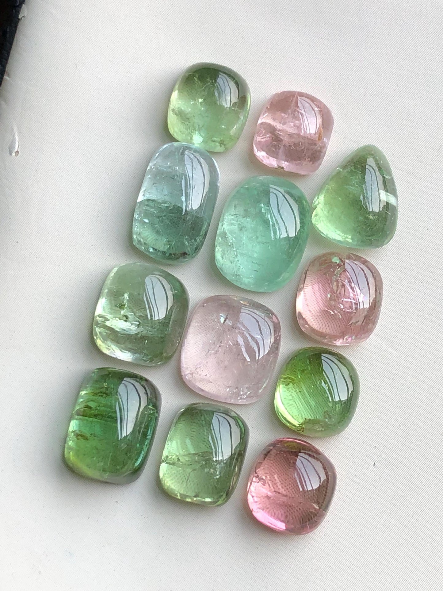 41 carats Multi colours tourmaline cabochons lot origin Afghanistan kunar mine