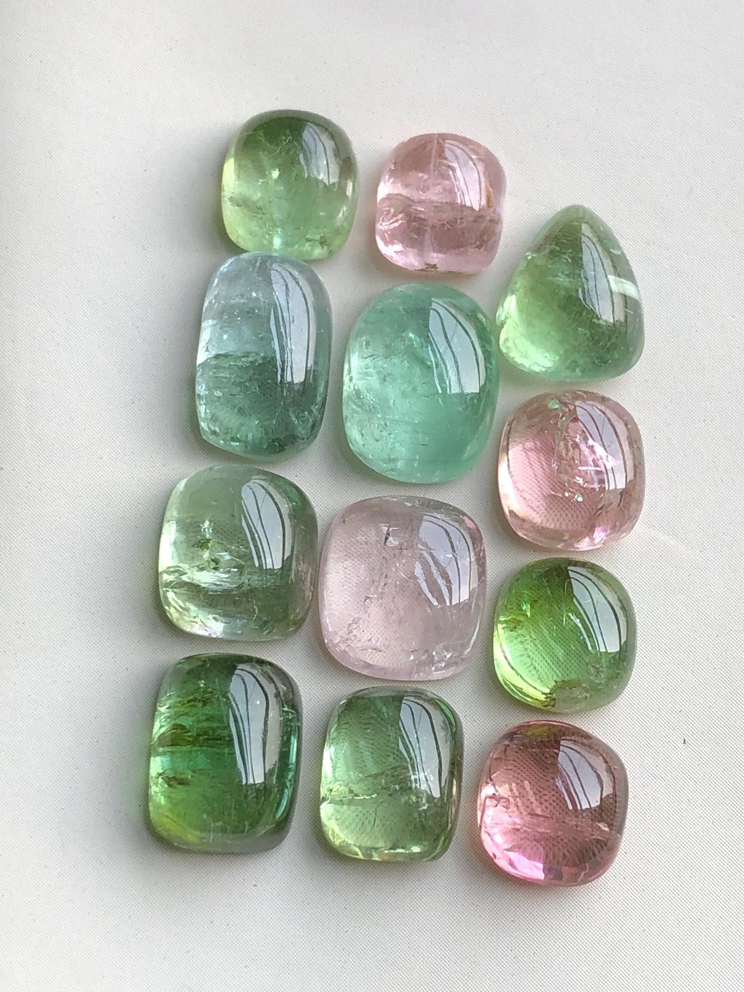 41 carats Multi colours tourmaline cabochons lot origin Afghanistan kunar mine